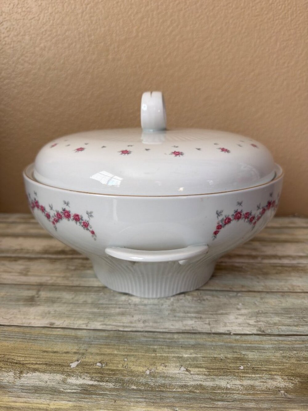 Vintage JLMenau Graf Von Henneberg Covered Porcelain Soup Tureen Bowl GDR - Picture 3 of 13